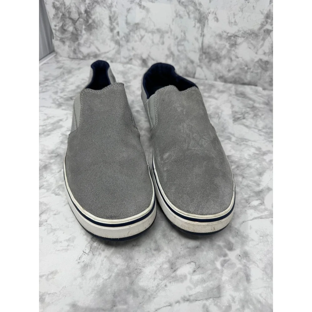 The North Face Base Camp Grey Suede Ripstop Slip On Sneakers Mens Trail Shoes